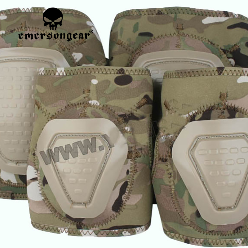 Cycling Gear In Winter - Emersongear DNI Neopren Ellbogen- und Knieschoner-Set