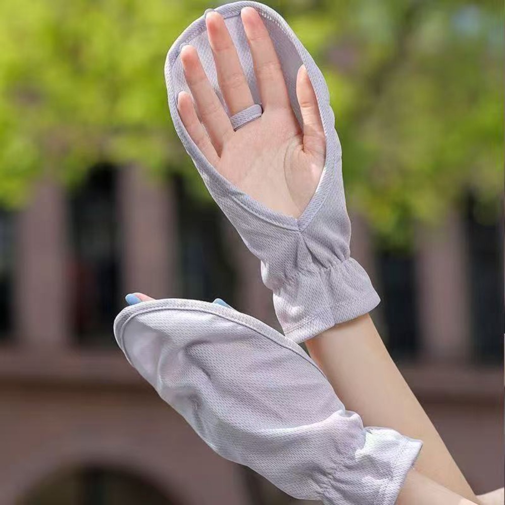 Cycling Gloves - Anti-UV Sonnenschutz-Ärmel Verstellbare Manschetten Sonnenschutz-Ärmelhandschuhe Elastische