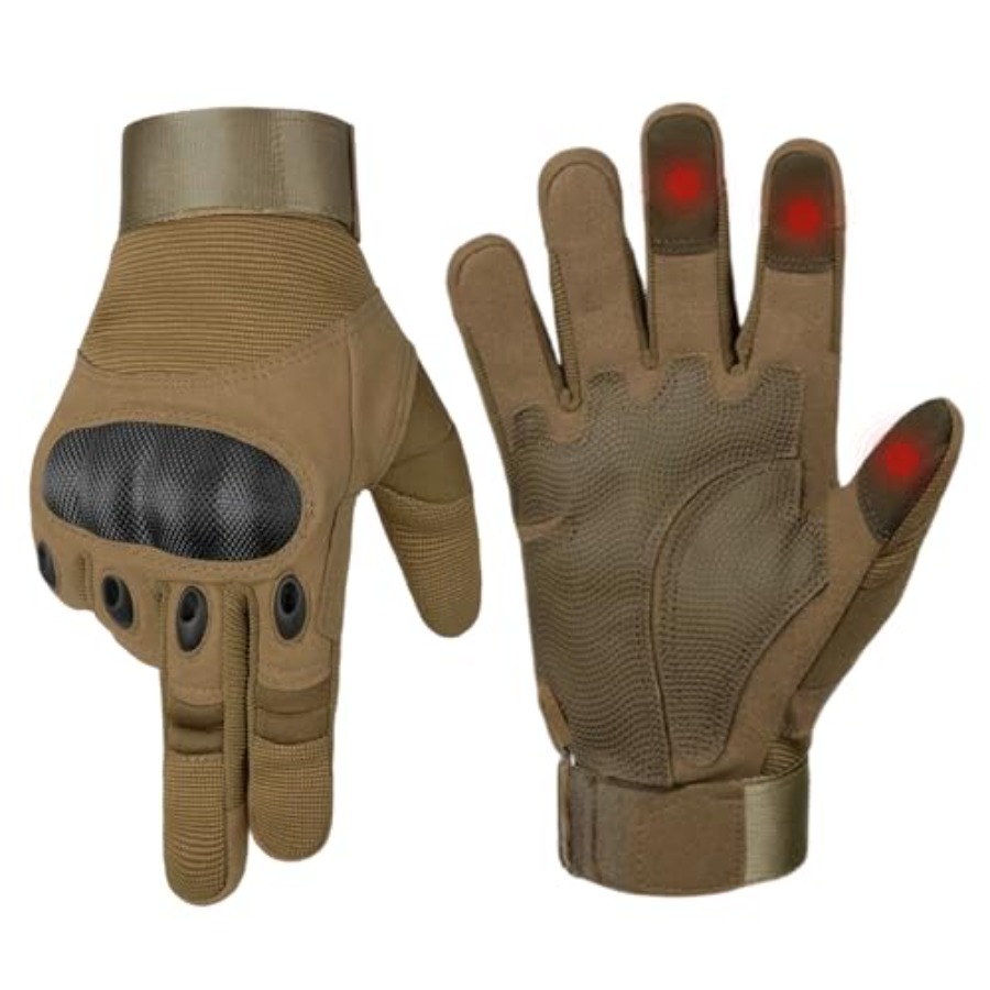 Cycling Gloves - Nutzarbeitshandschuhe für Herren, Motorradhandschuhe mit Touchscreen-Handflächenpolster,