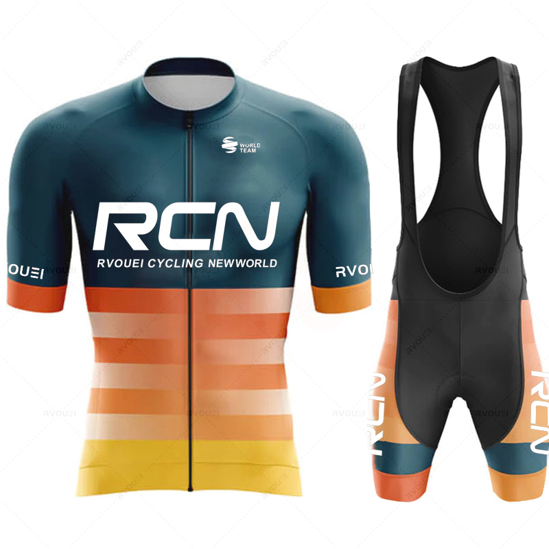 Cycling Gear Outfit - Rvouei Team 2026 Herren Sommer Kurzarm-Radtrikot-Set
