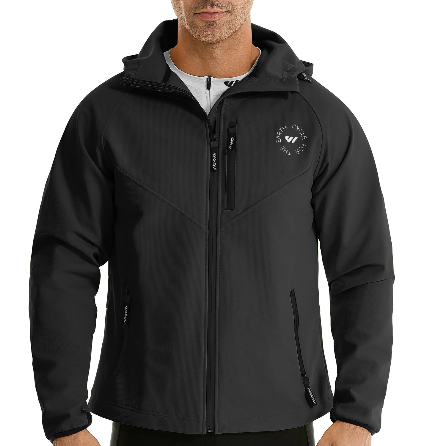 Cycling Gear Cold Weather - Wulibike Winter-Radjacke für Herren, wasserdichte Laufjacke