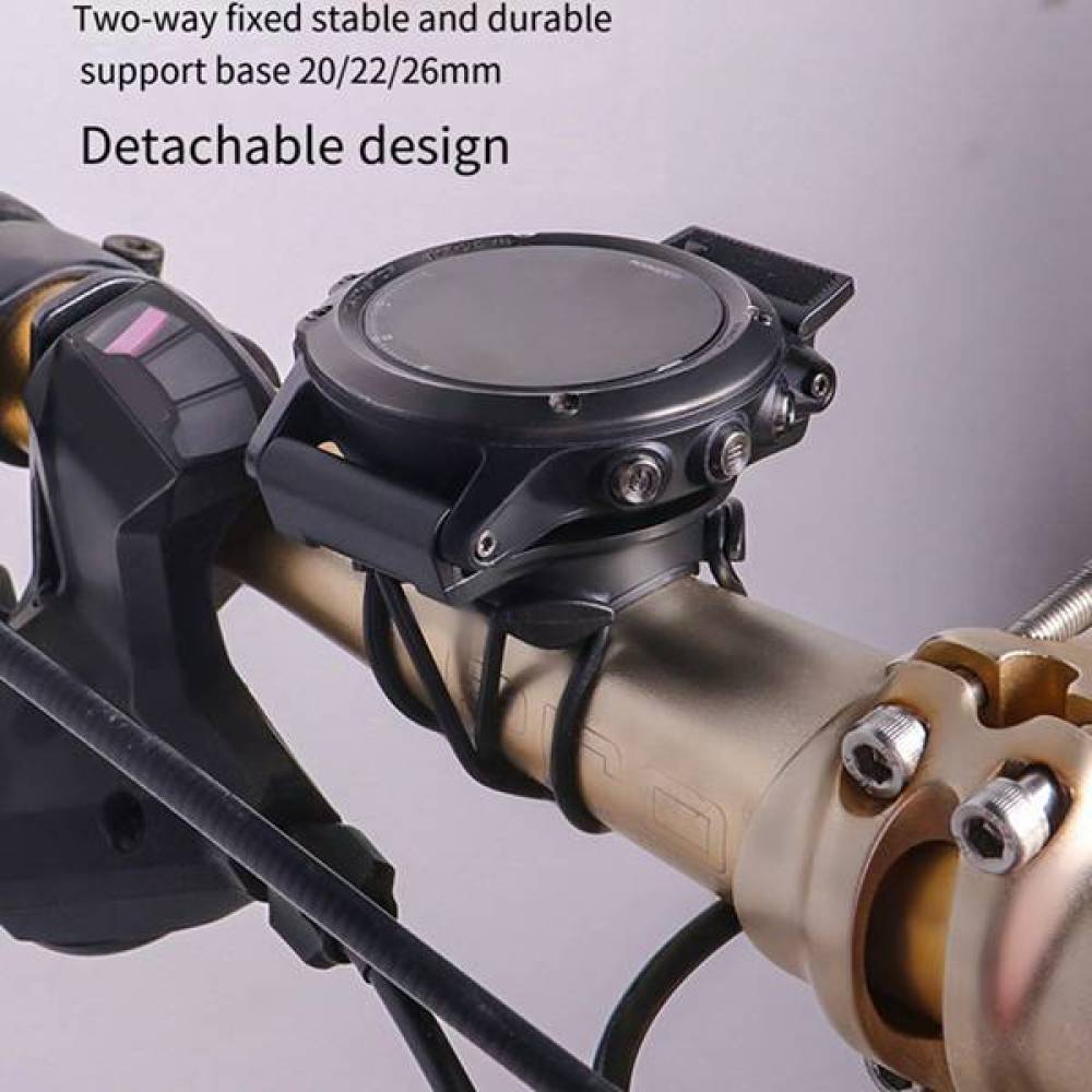 Cycling Gear Garmin - Ersatz-Uhrenarmband 26mm Schwarzes Kunststoffarmband Sportliches, strapazierfähiges
