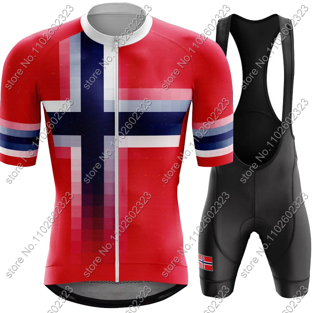 Cycling Gear Outfit - 2024 Norwegen Rad trikot Nationalmannschaft Set