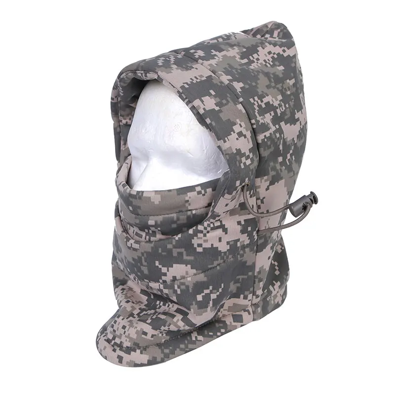 Cycling Gear In Winter - Taktische Tarnung Warme Kapuze Gesicht Hals