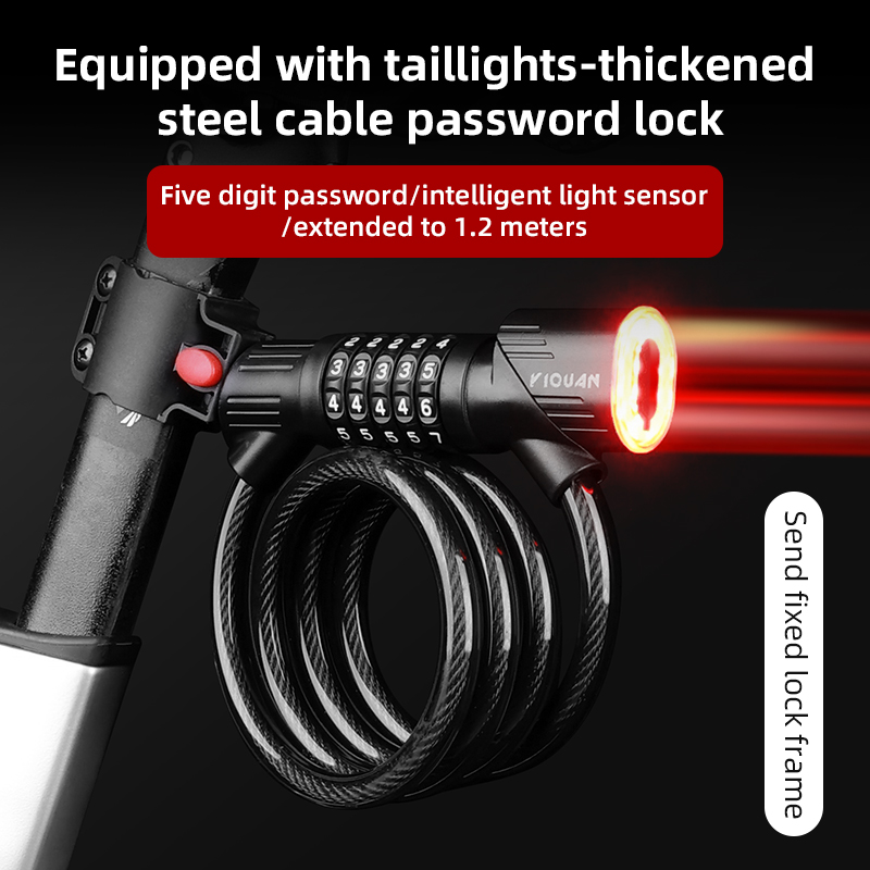 Fahrrad-Stahlkabelschloss 1,2m – Bike Tail Light Bewertung und Preis