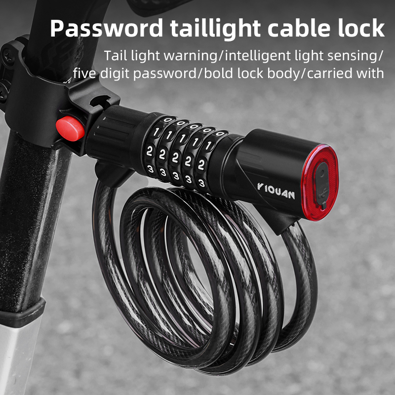 Fahrrad-Stahlkabelschloss 1,2m – Bike Tail Light Bewertung und Preis