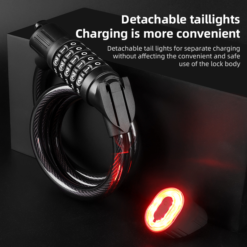 Fahrrad-Stahlkabelschloss 1,2m – Bike Tail Light Bewertung und Preis